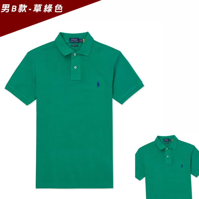 【RALPH LAUREN】RL POLO 經典刺繡小馬短袖Polo衫 上衣-多色選(CUSTOM SLIM FIT/平輸品/)
