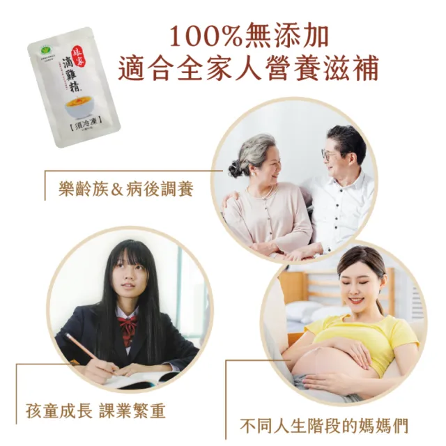 【娘家】嚴選冷凍滴雞精33入組65ml/入(抗疲勞認證)
