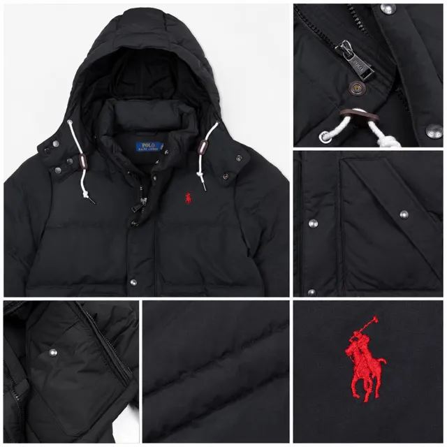 【RALPH LAUREN】RL POLO 經典刺繡小馬可卸式連帽羽絨外套-女-多色選(平輸品)