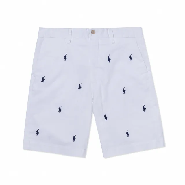 【RALPH LAUREN】RL POLO 經典刺繡滿版休閒短褲-多色選(平輸品)