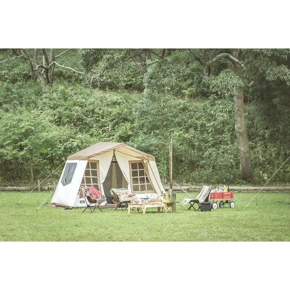 OGAWA】OwnerLodge Type52R TC 復古格紋窗戶屋型帳TC棉混紡款(OGAWA