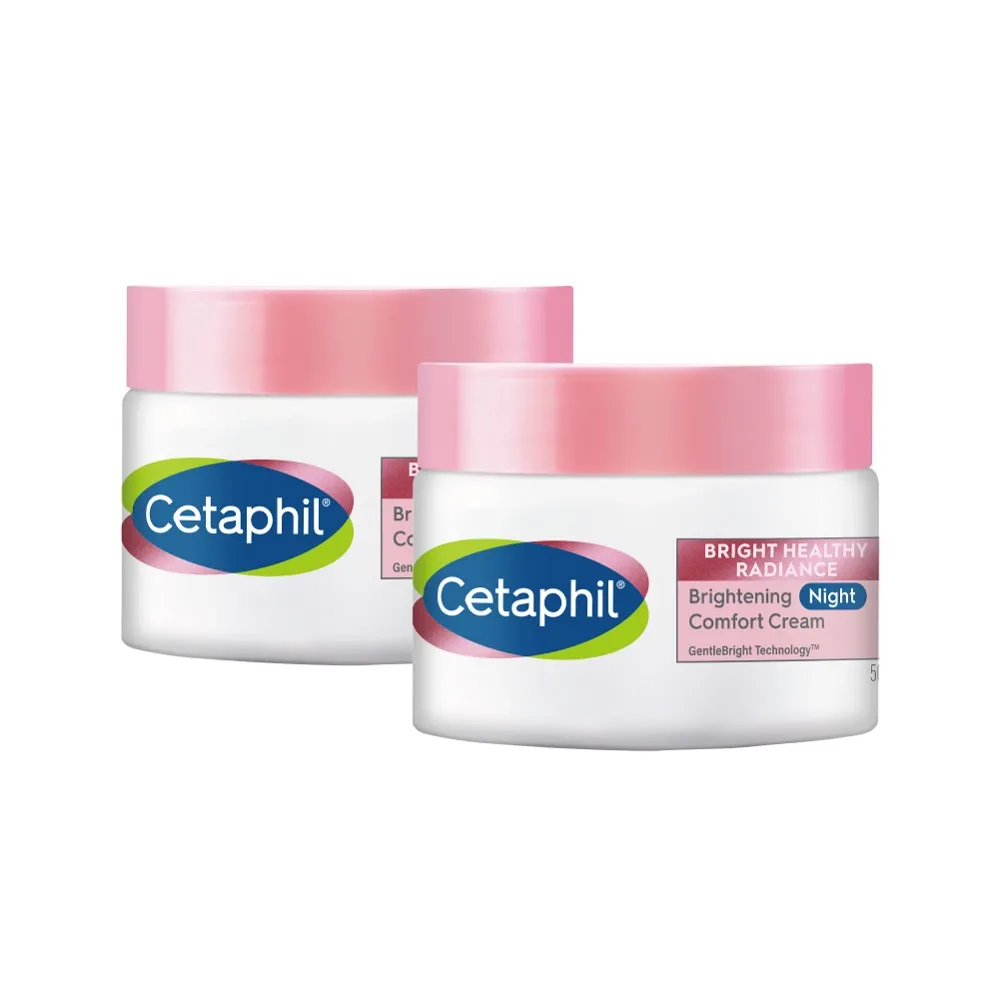 【Cetaphil 舒特膚】官方直營 BHR淨白調理安撫霜 50gx2(淡斑美白/緊緻抗老/保濕亮白/暗沉蠟黃)