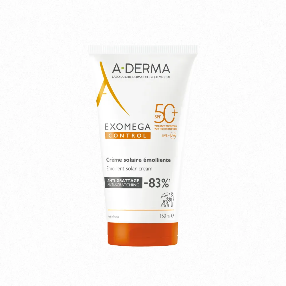 【A-DERMA 艾芙美】燕麥全護益膚防曬霜SPF50 150ml(6個月以上幼童至成人 敏弱乾癢膚質適用)