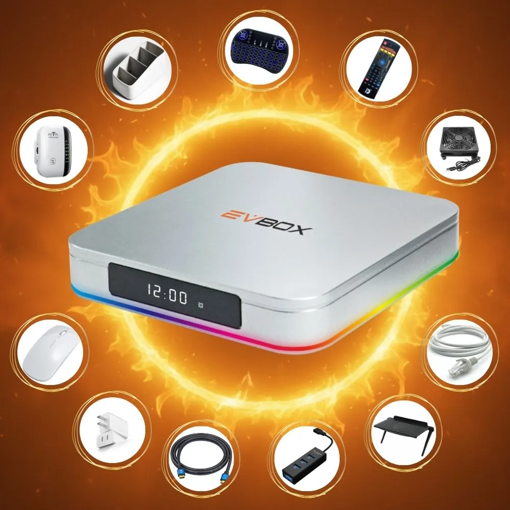 【新品未開封品】Eve culture 12T 白 M EVBOX 易播】12MAX 旗艦機皇AI智慧電視盒4+64G Android TV 8K語音機上