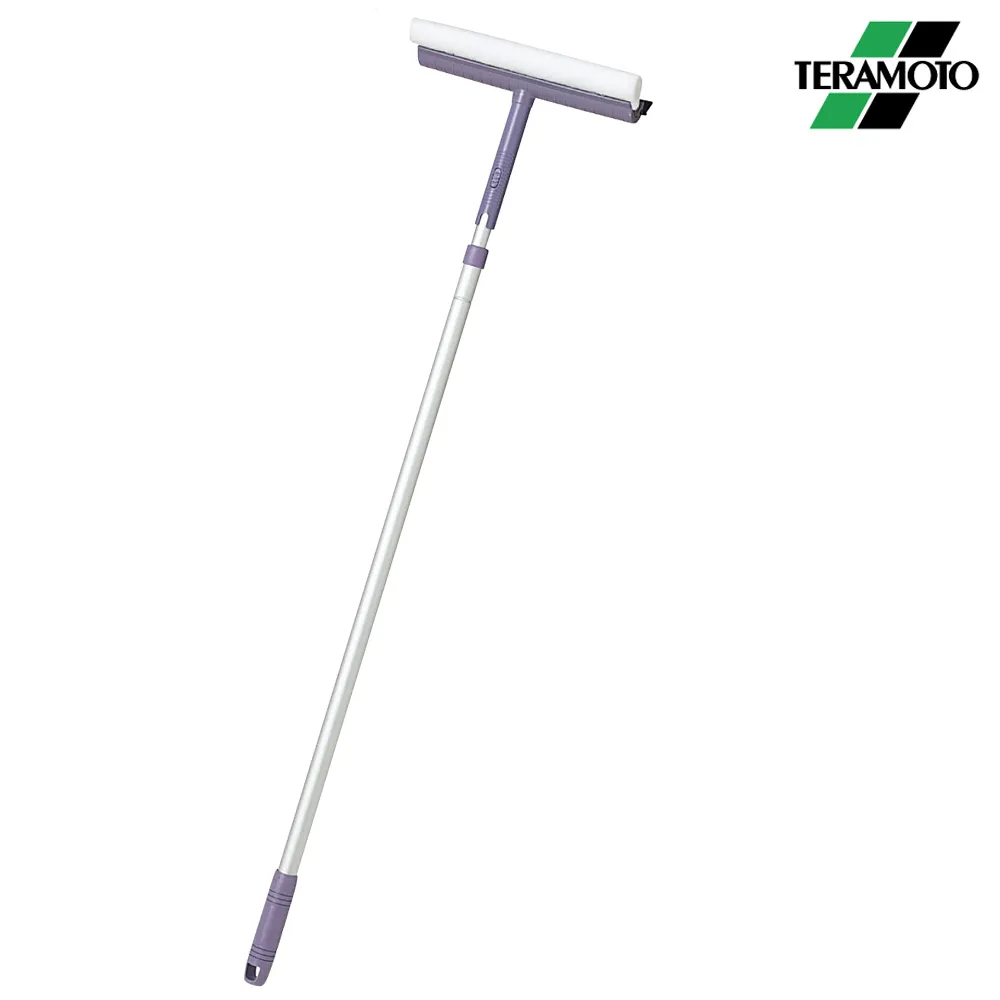 【HOME WORKING】伸縮鋁柄洗窗刷36CM(日本TERAMOTO/去汙纖維海綿/清潔省力又輕鬆)