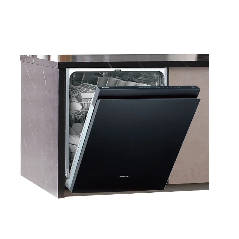 【Panasonic 國際牌】嵌入式自動洗碗機NP-2KTBGR1TW贈亮碟洗劑組SP-PL02(不含安裝 不含門板 保固一年)