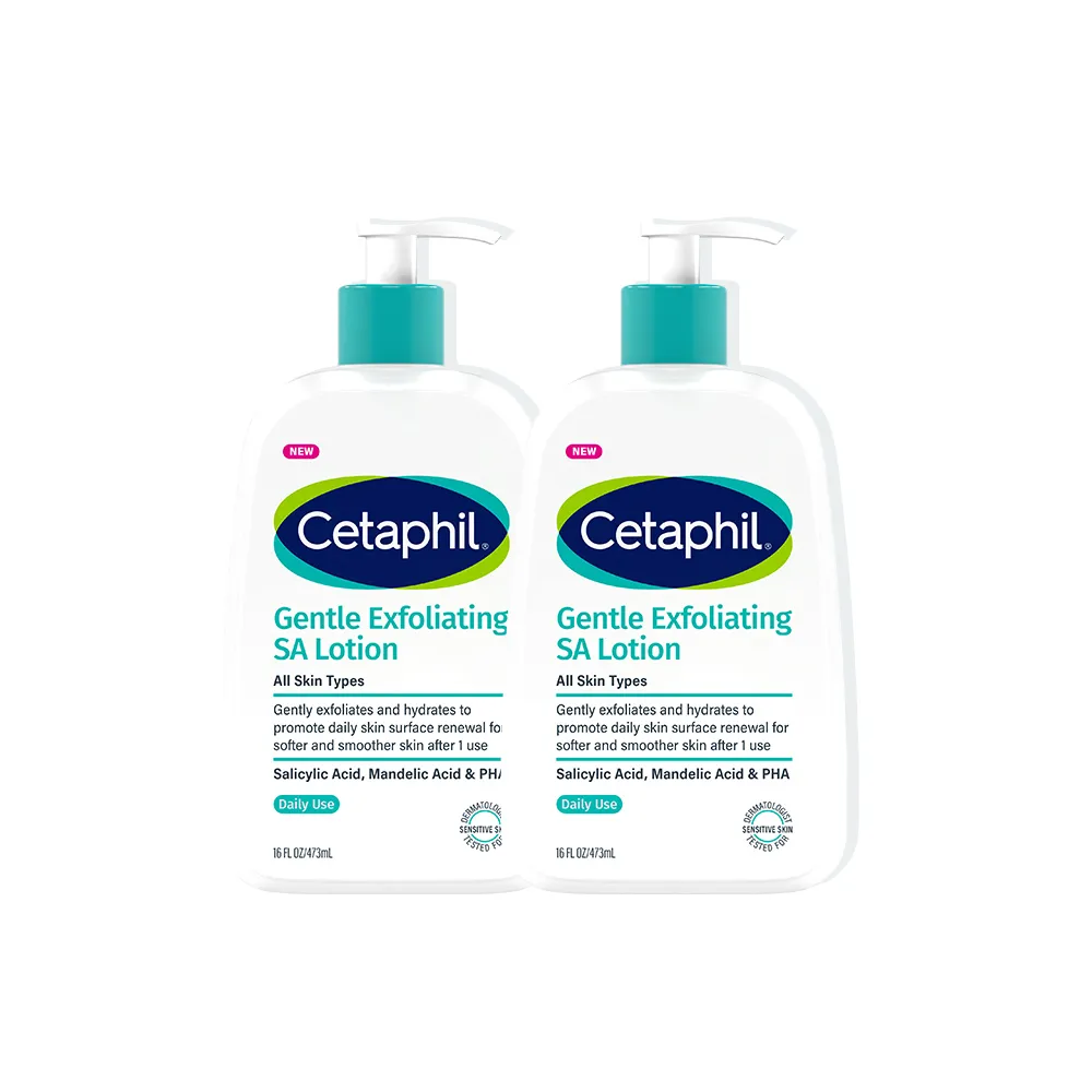 【Cetaphil 舒特膚】官方直營 三酸煥膚嫩亮修護乳473ml 2入組