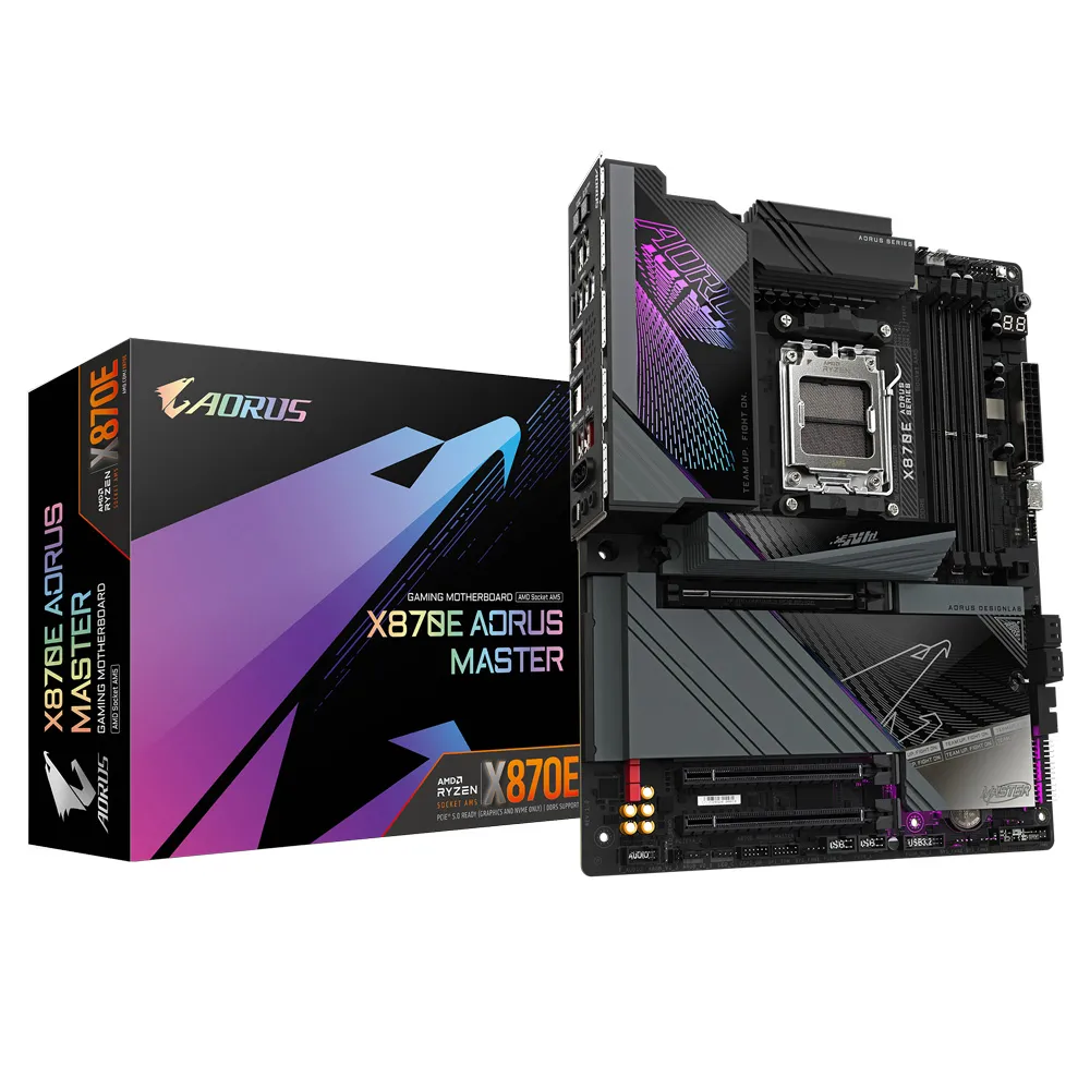 【GIGABYTE 技嘉】X870E AORUS MASTER DDR5 主機板+威剛 XPG DDR5 32G*2/6000 Lancer 白色 記憶體