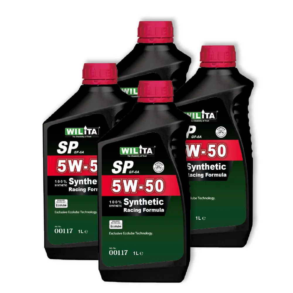 【WILITA 威力特】5W50高分子全合成機油4入(2025全新升級推薦五年以上汽油車)