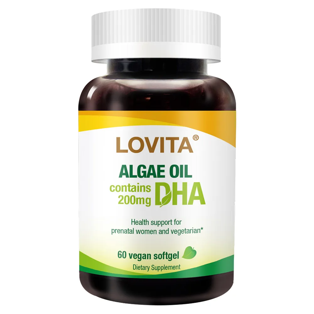 【LOVITA愛維他】植物性DHA藻油200mg素食膠囊(60顆)