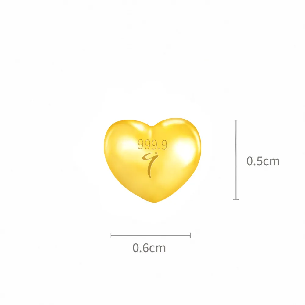 【Just Gold 鎮金店】9999黃金小金豆 1g 二入組(網路限定)