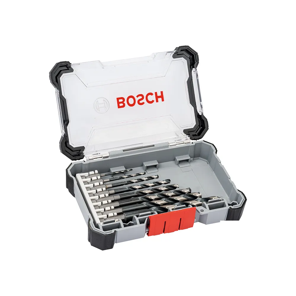 【BOSCH 博世】8件組 HSS 鐵工鑽頭 1/4吋六角柄 實用盒裝(2-10 mm)