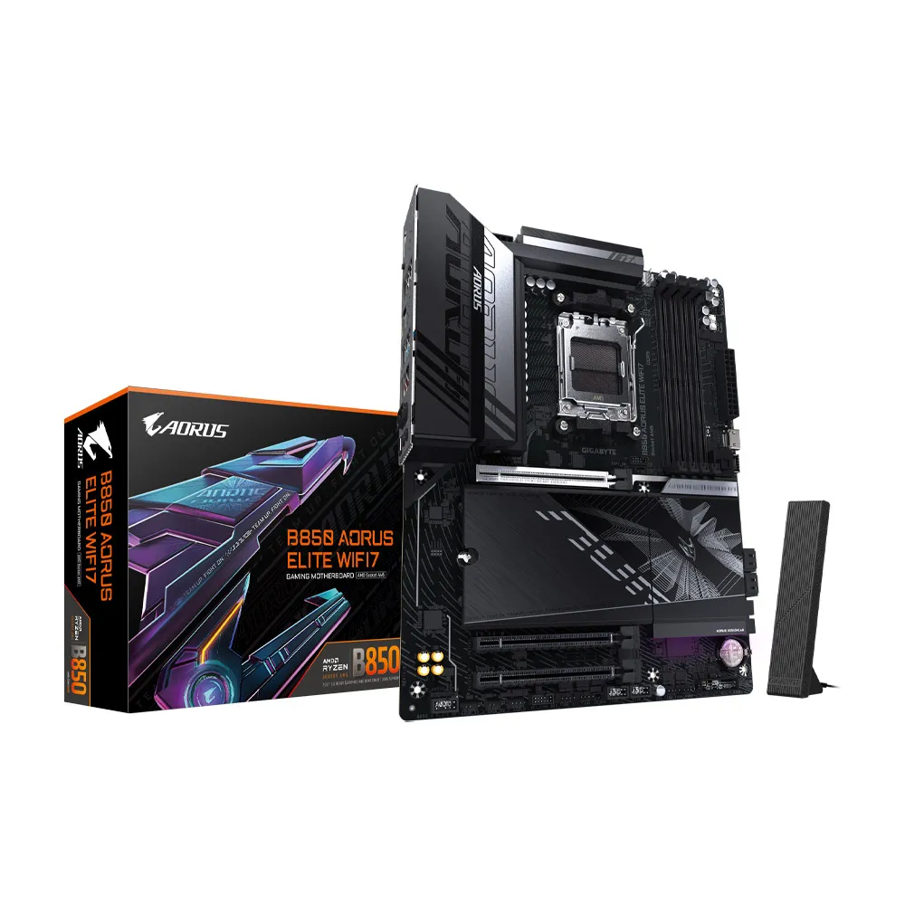 【技嘉】C+M組合★B850 A ELITE WF7 AMD主機板+AMD Ryzen R7-9800X3D 8核心 CPU處理器