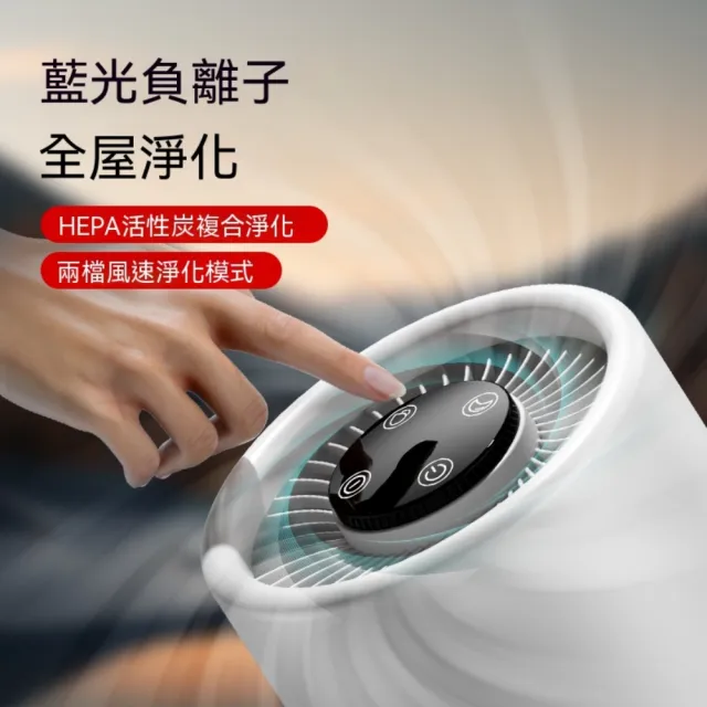 【Future Tech 未來科技】空氣凈化器家用室內負離子除甲醛除異味除臭二手煙小型凈化機