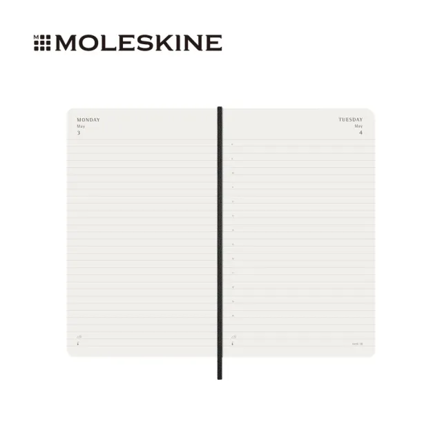 【MOLESKINE】2026-27 18個月日記軟皮手帳 - L型/黑