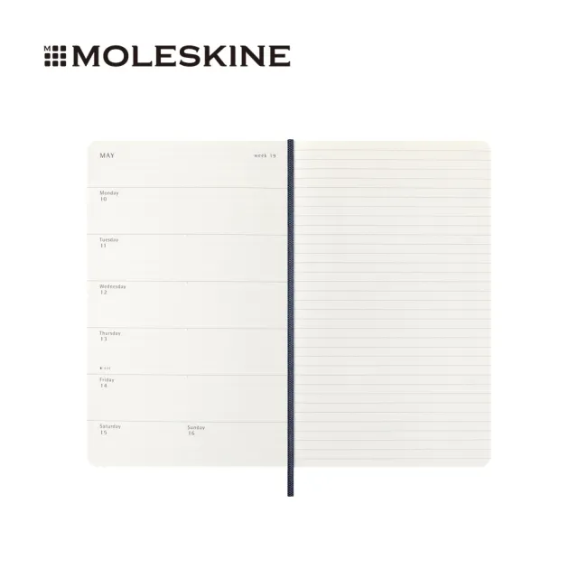 【MOLESKINE】2026-27 18個月週記軟皮手帳 - L型/寶藍