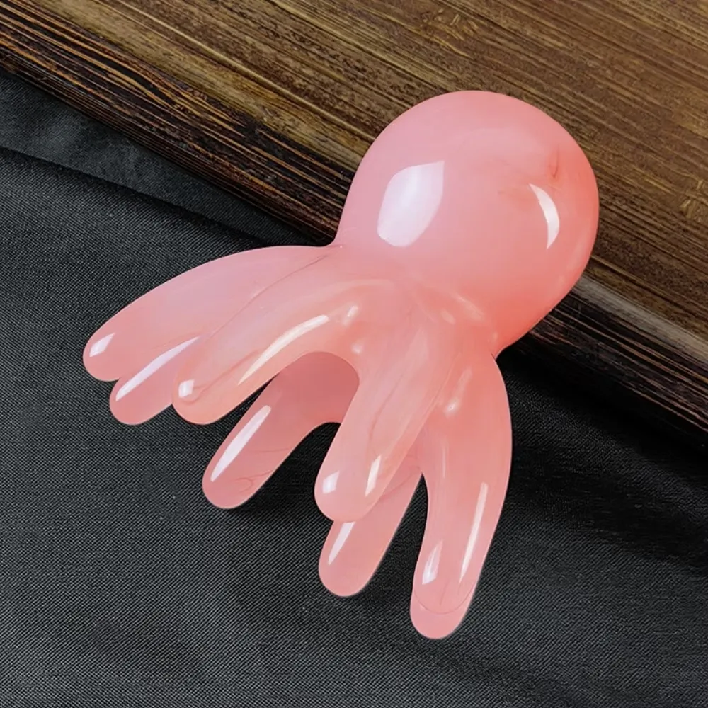 章魚頭療按摩梳子2入(牛角梳 齒梳 經絡梳 頭部按摩器 穴位疏通 刮痧 按摩刷 刮臉 肩頸)