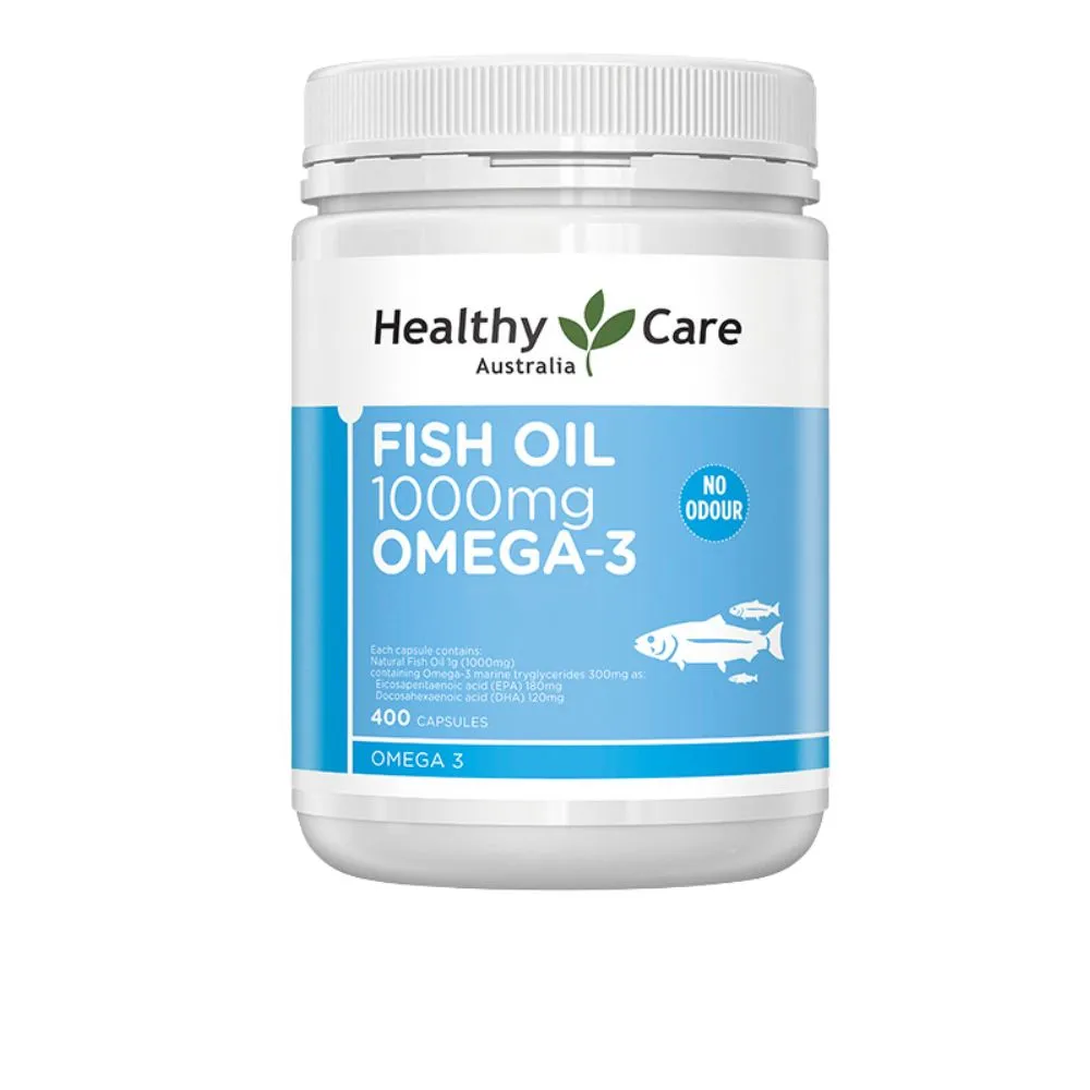 即期品【Healthy care】澳洲原裝 深海魚油Omega-3 膠囊 400顆(DHA/EPA/原廠公司貨)