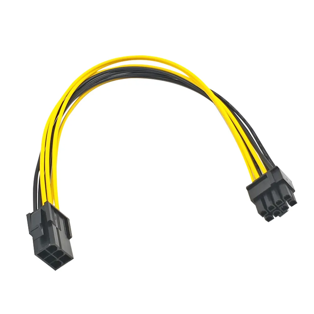 【kurumapop】6Pin轉8Pin顯示卡供電線(6P轉8P顯卡電源延長線 轉接線 顯卡電源線)