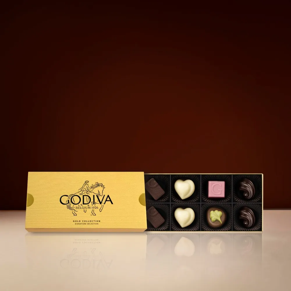 【GODIVA】金裝巧克力禮盒8顆裝(生日禮、情人節、520我愛你/妳、618)