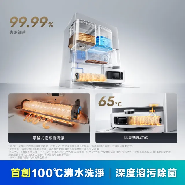 【Dreame 追覓科技】Aqua 10 Roller 滾筒式活水掃拖國民機（滾筒實時自清潔/30000Pa吸力/防纏氣旋滾刷）