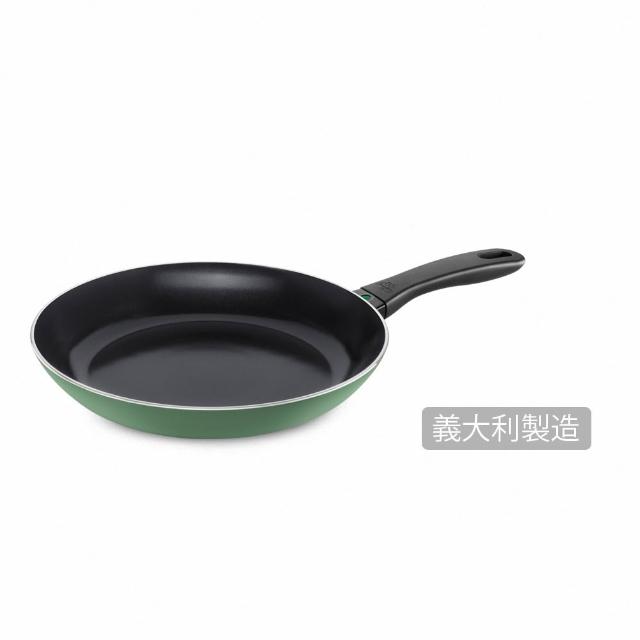 【Ballarini 班樂尼】義大利製CAPRERA陶瓷不沾鍋平煎鍋/平底鍋28cm-酪梨綠(德國雙人牌集團官方直營)