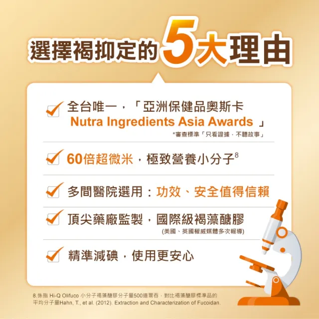 【中華海洋生技】HiQ 褐抑定-加強配方 小分子褐藻醣膠 膠囊 60顆/盒(2025新上市)