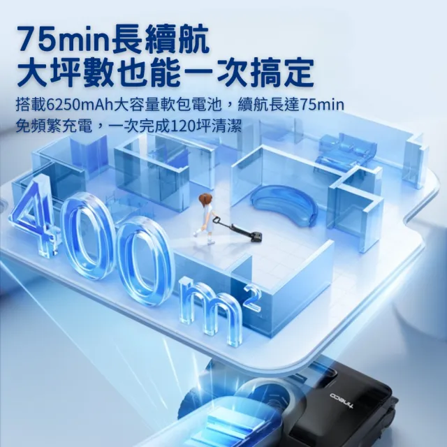 【Tineco 添可】S9 Artist Pro 平躺速乾洗地機豪華全配組(AI全向助航/5分鐘速乾/85度熱水洗/電解水除菌)