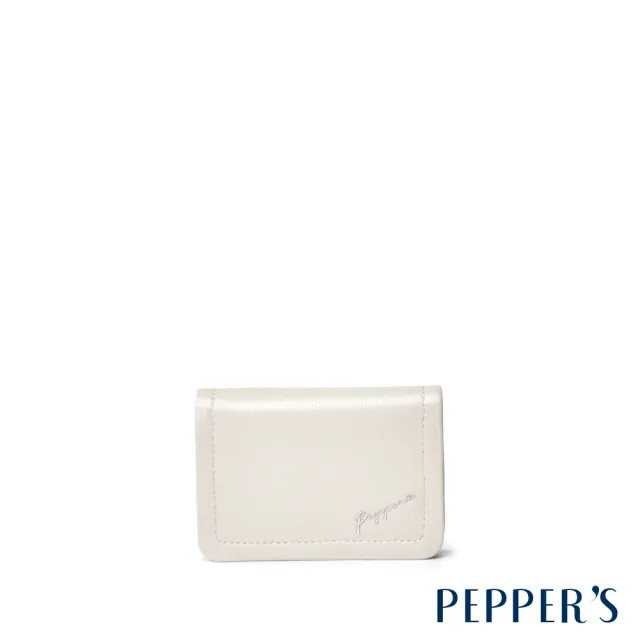 【PEPPER’S】雙11 SIGNAL 真皮壓釦名片卡夾 - 摩卡棕/簡約黑/月光灰/夜幕灰(名片卡夾 名片夾)