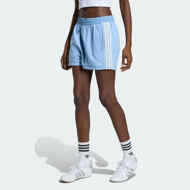 【adidas 愛迪達】丹寧短褲(KY3170 女款ORIGINALS休閒牛仔短褲)