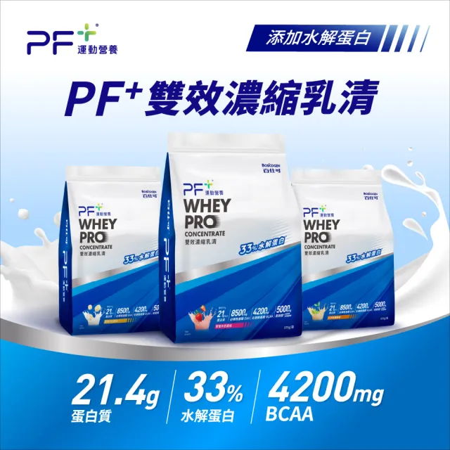 【PF+ 運動營養】健身必買_ 雙效濃縮乳清蛋白粉875g*2入(口味任選)+搖搖杯700mL