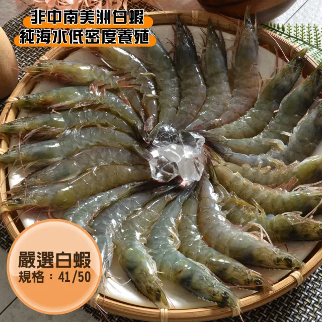 【鮮綠生活】嚴選野放活凍白蝦 共4盒(600g±10%/盒 約27尾±3尾/盒)
