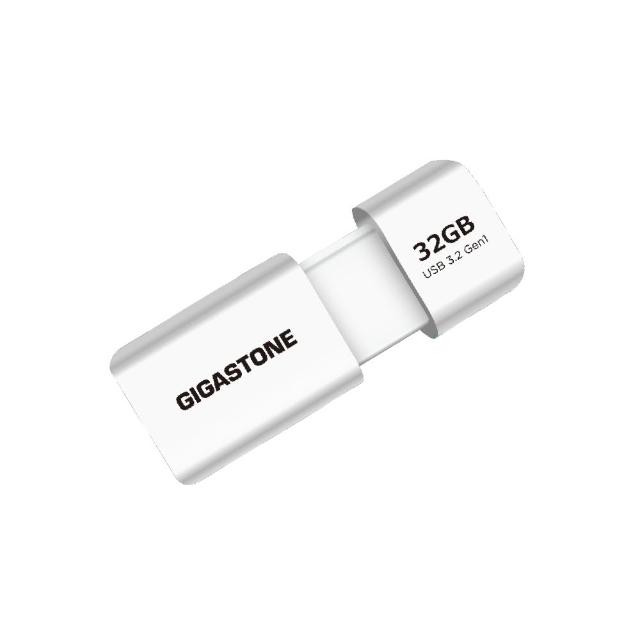 【GIGASTONE 立達】32GB USB3.1/3.2 Gen 1 極簡滑蓋隨身碟 UD-3202白(32G USB3.1高速隨身碟)