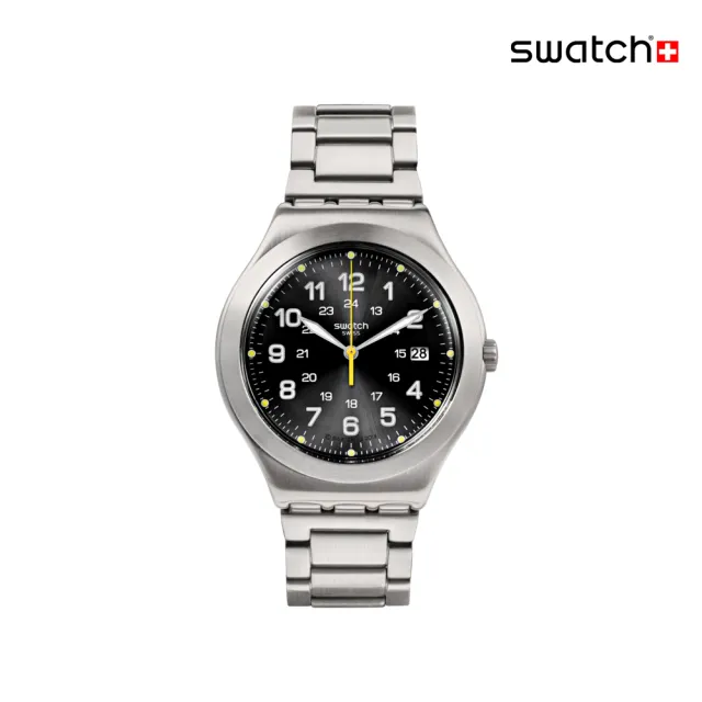【SWATCH】HAPPY JOE LIME AGAIN 金屬手錶/男錶/女錶/瑞士製造 YWS439GC (41mm)