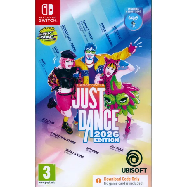 【Nintendo 任天堂】NS SWITCH 舞力全開 2026 中英文歐版 Just Dance 2026 盒裝序號