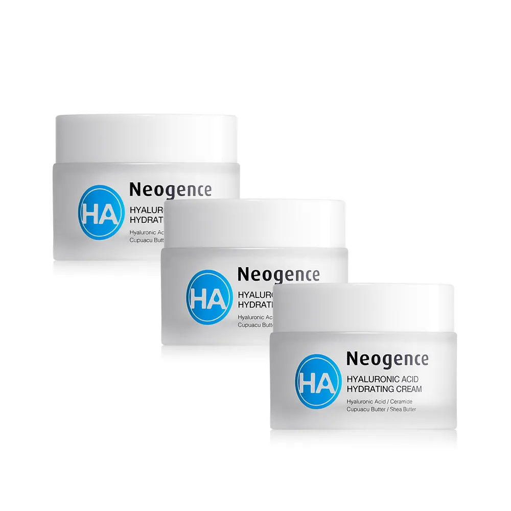 【Neogence 霓淨思】玻尿酸保濕水平衡潤澤霜50ml(3入)