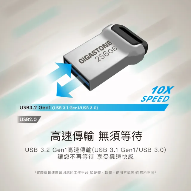 【Gigastone 立達國際】64GB USB3.2 鋅合金輕巧耐用隨身碟 UD-3400(64G USB3.2 高速隨身碟)