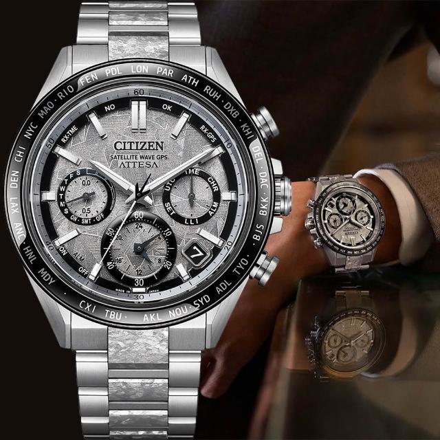 【CITIZEN 星辰】韋禮安廣告款 隱耀款 限量 鈦 GPS衛星對時光動計時手錶 618年中慶 推薦(CC4076-65A)