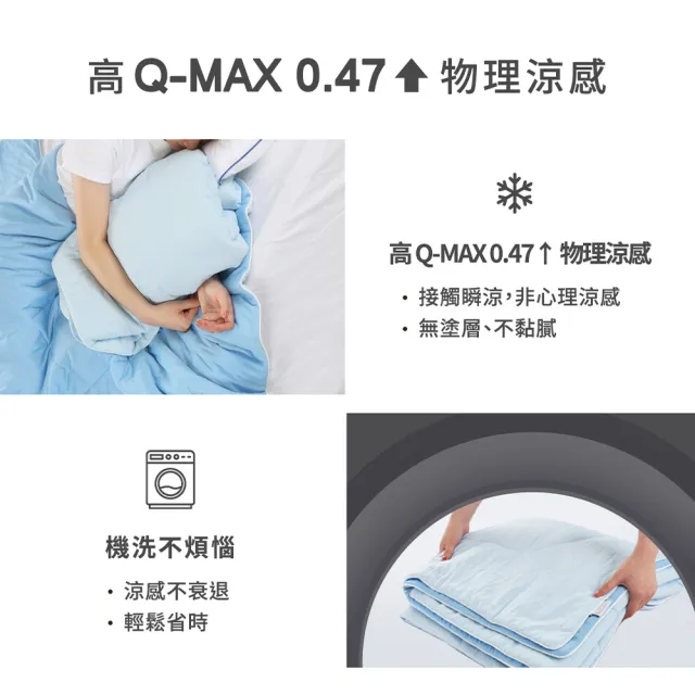 【mo select】涼涼系列｜雙面蓋可水洗極凍涼感被 二入組(mo選)