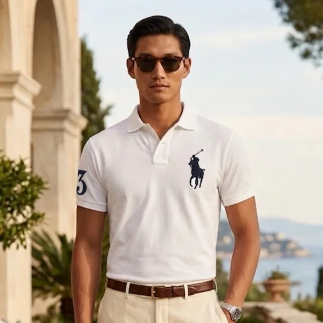 【RALPH LAUREN】POLO大馬刺繡網眼polo衫 (RL POLO)