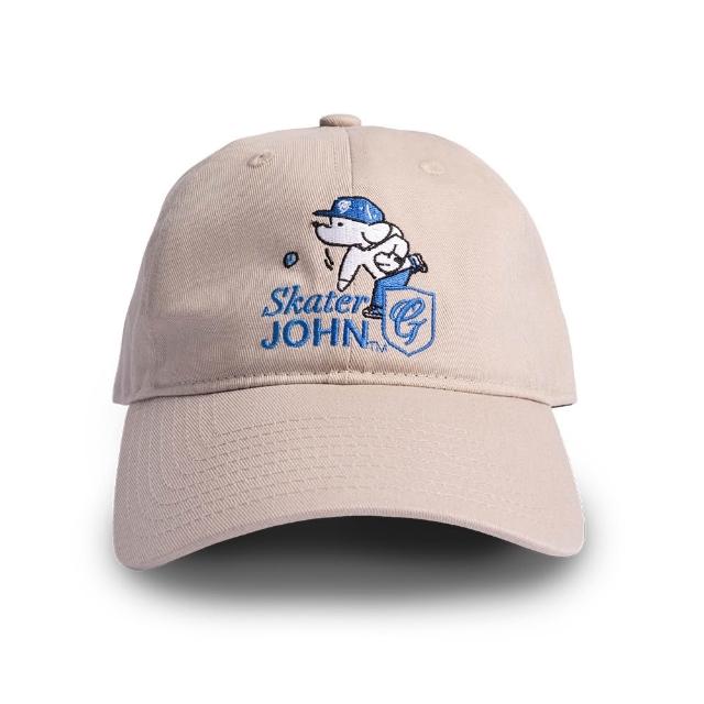 【富邦悍將】悍將 x Skater JOHN 聯名老帽(米灰)