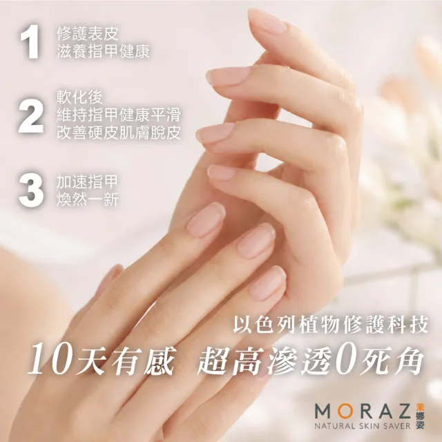 【Moraz 茉娜姿】Moraz 茉娜姿 指甲緣修護精華14ml(專業版PROF)