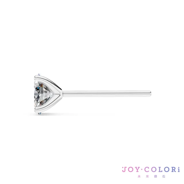 【JOY COLORi 未來鑽石】10K金 橢圓 鑽石耳環(培育鑽石 單鑽 ES8043OBLG)