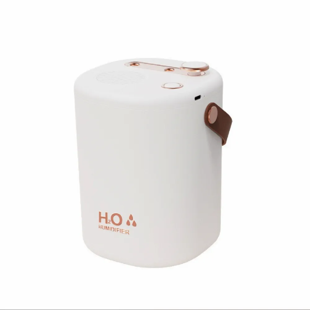 【HUMIDIFIER】新款2L雙噴霧化水氧機 空氣加濕器 薰香機H10-W(冰川白)