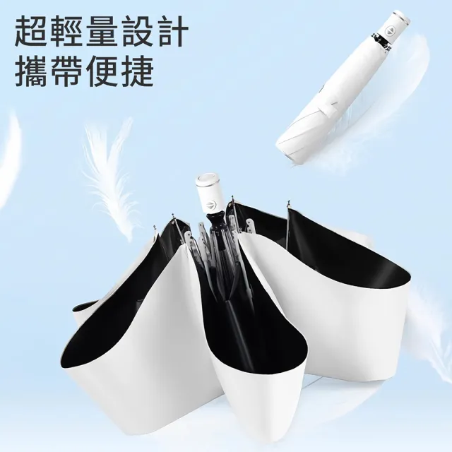 Coloxy 記憶完美瞬收防曬傘 傘面不皺 UPF50+黑膠遮陽超輕量自動傘 快速捲收迷你傘 摺疊晴雨傘