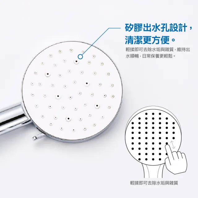 【CAESAR 凱撒衛浴】Revive Shower SPA 霧面黑蓮蓬頭(單手切換 / 三段水流)