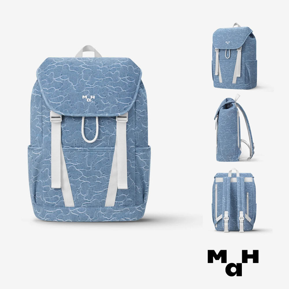 【MaH】官方旗艦館 Young Tour系列 迷彩牛仔布後背包(18L)