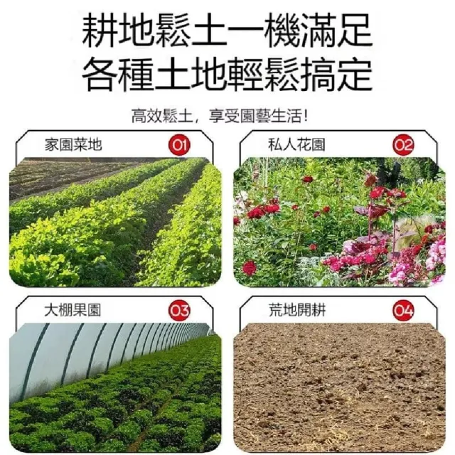 【ZHIPU 芝浦】鬆土機 割草機 手推式鬆土機 電動翻地微耕機 鋰電鬆土機 充電式開溝機 多功能鋤頭 定制款L