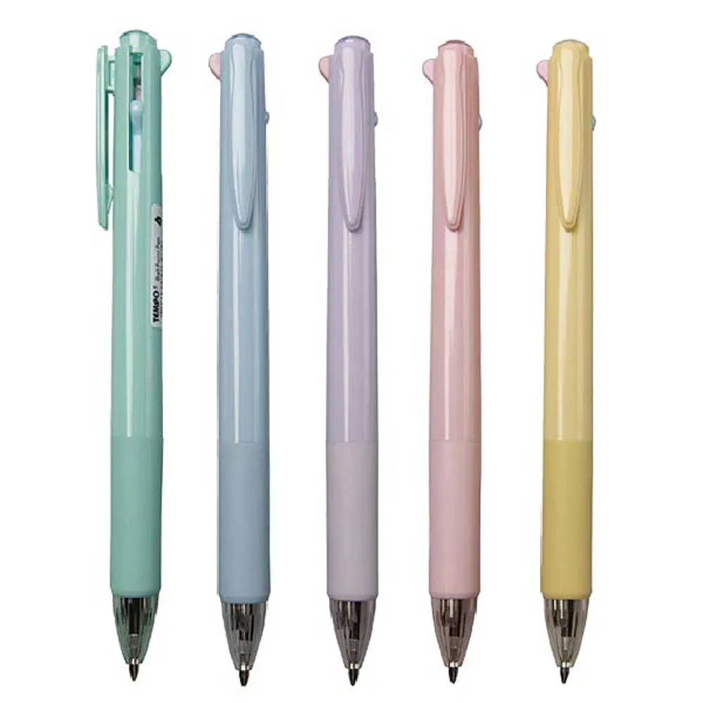 【節奏 TEMPO】清新柔色系 四色 多機能 原子筆 0.7mm 顏色隨機 30支 / 筒 4C-153