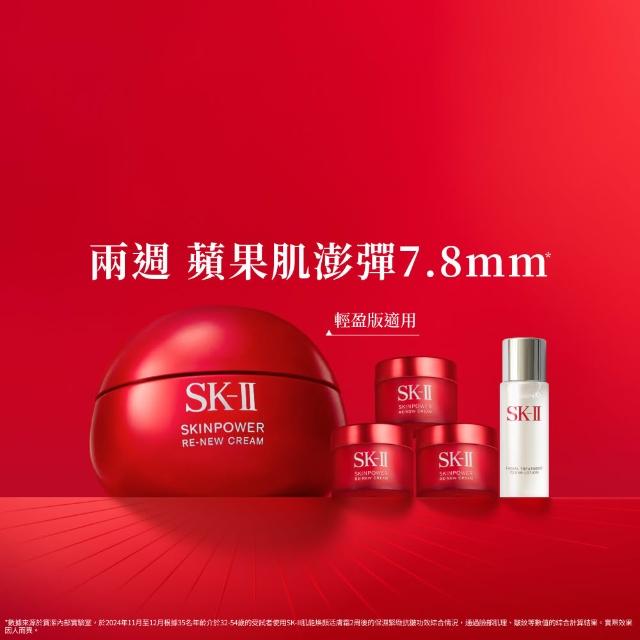 【SK-II】官方直營 肌源煥顏活膚霜特惠組80g(禮盒/經典or輕盈任選/乳霜/臉部保養/澎彈/緊緻/大紅球)